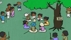 Still from the film Forest Rights